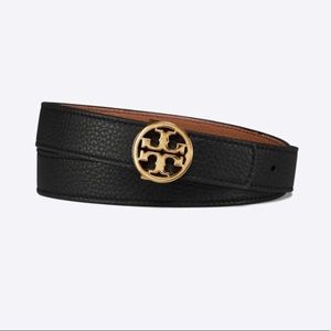 Tory Burch Black/Brown Reversible Belt
